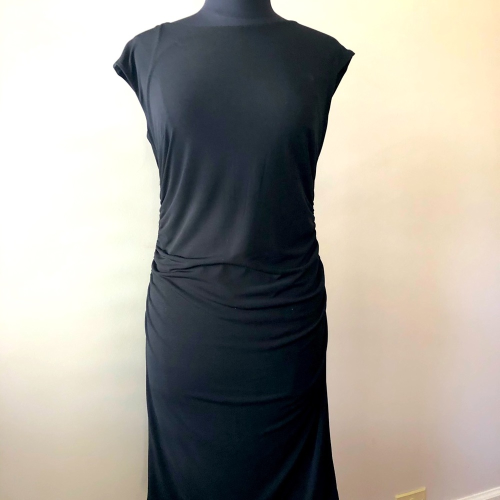 Ann Taylor Ruched LBD Shift Dress, Size 10